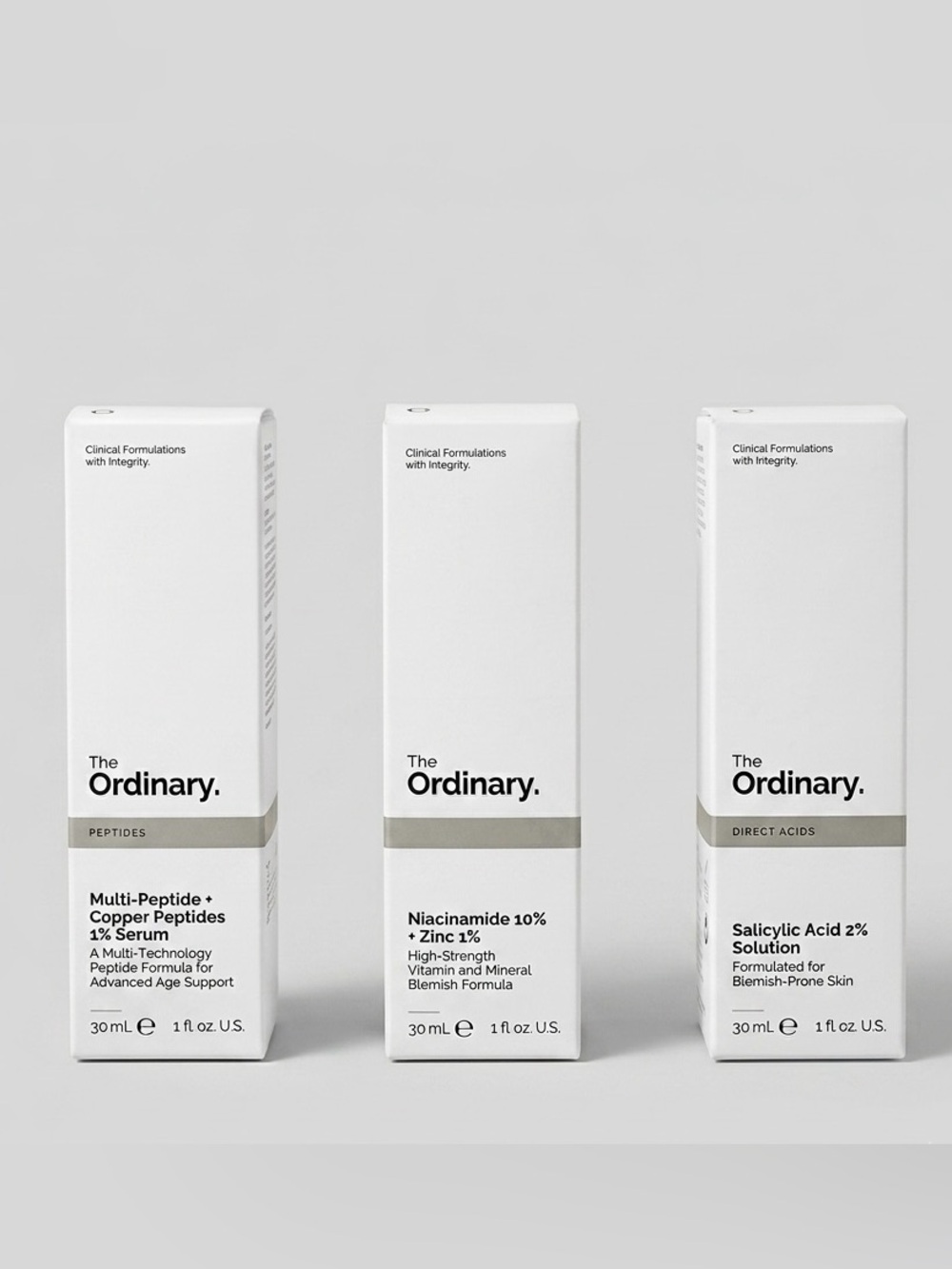 The Ordinary Skincare FACE Serum Set MULTI PEPTIDE BUFFET COPPER NIACINAMIDE